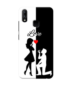 Love Propose Black And White Vivo Y91 / Y93 / Y95 Back Cover