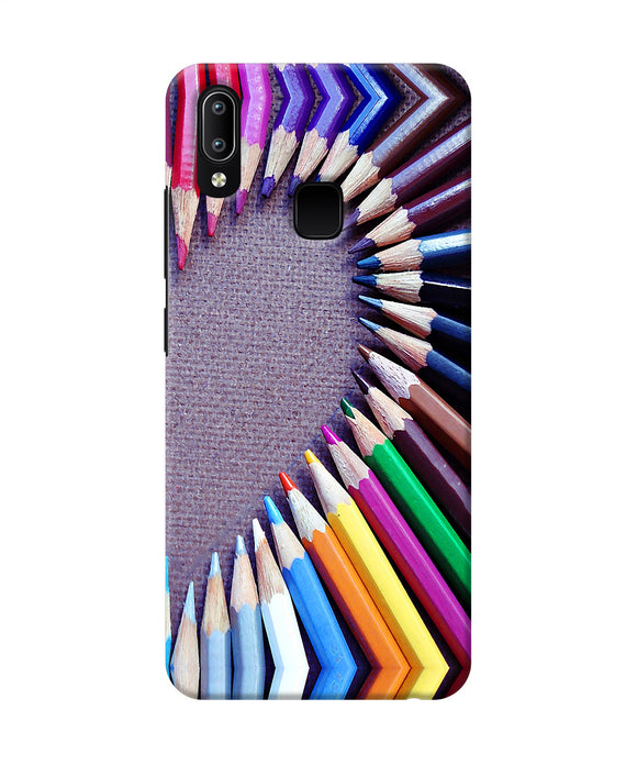 Color Pencil Half Heart Vivo Y91 / Y93 / Y95 Back Cover