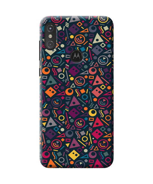 Geometric Abstract Moto One Power Back Cover