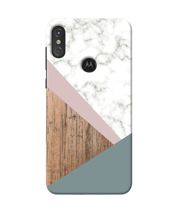 Marble Wood Abstract Moto One Power Back Cover