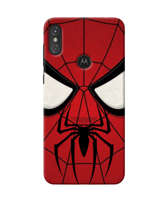 Spiderman Face Moto One Power Real 4D Back Cover