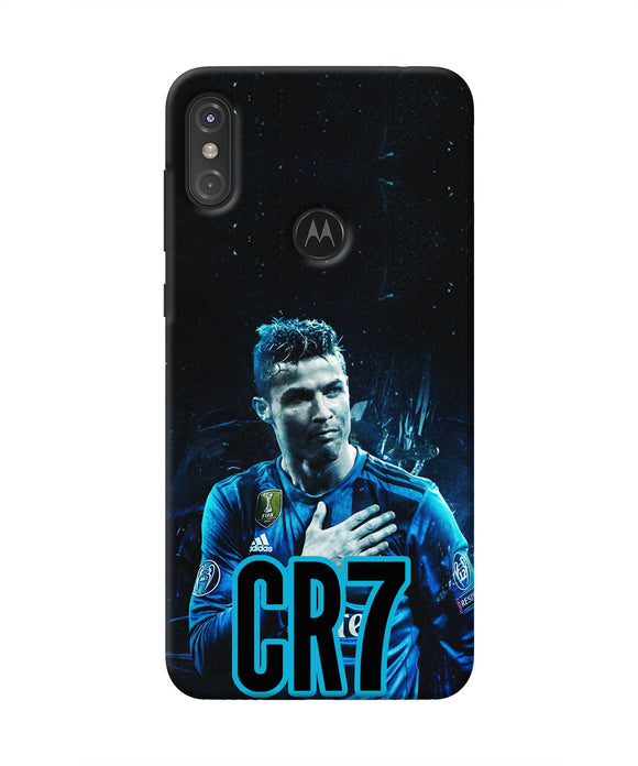 Christiano Ronaldo Blue Moto One Power Real 4D Back Cover