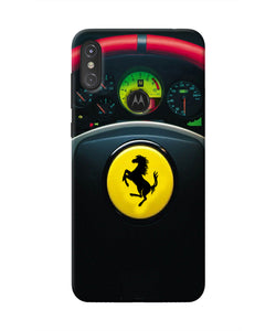 Ferrari Steeriing Wheel Moto One Power Real 4D Back Cover