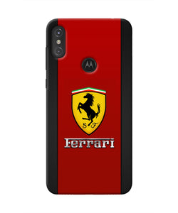 Ferrari Abstract Red Moto One Power Real 4D Back Cover