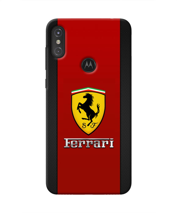 Ferrari Abstract Red Moto One Power Real 4D Back Cover