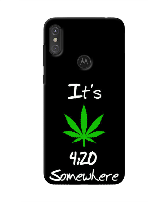Weed Quote Moto One Power Real 4D Back Cover