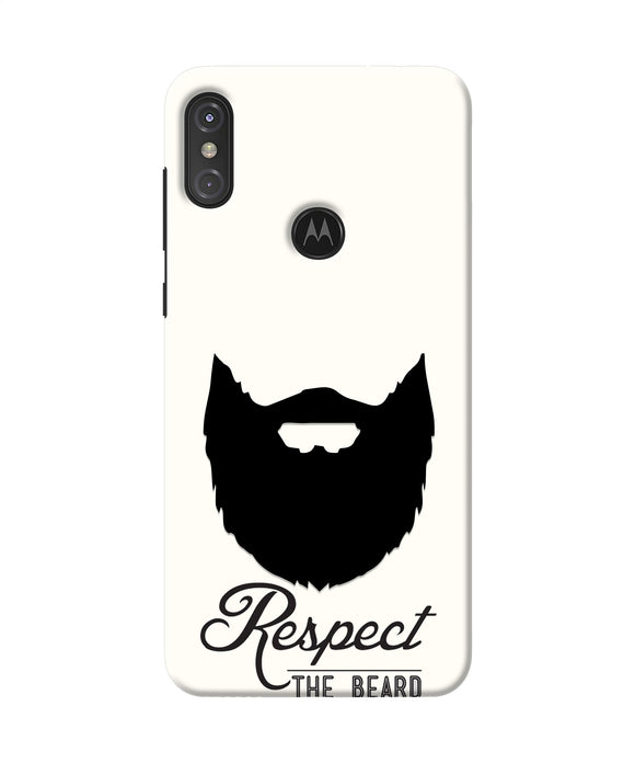 Respect the Beard Moto One Power Real 4D Back Cover