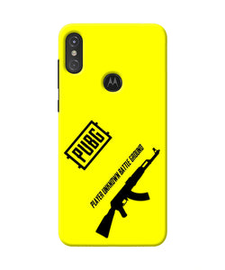 PUBG AKM Gun Moto One Power Real 4D Back Cover