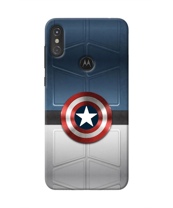 Captain America Suit Moto One Power Real 4D Back Cover