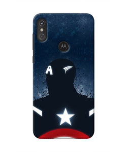 Captain america Shield Moto One Power Real 4D Back Cover