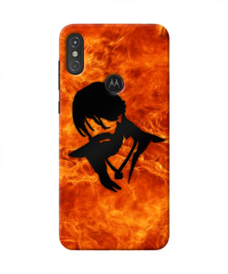 Rocky Bhai Face Moto One Power Real 4D Back Cover