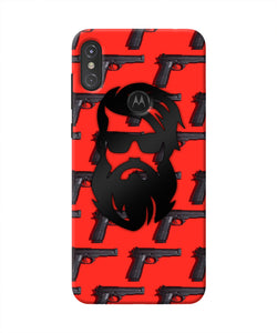 Rocky Bhai Beard Look Moto One Power Real 4D Back Cover