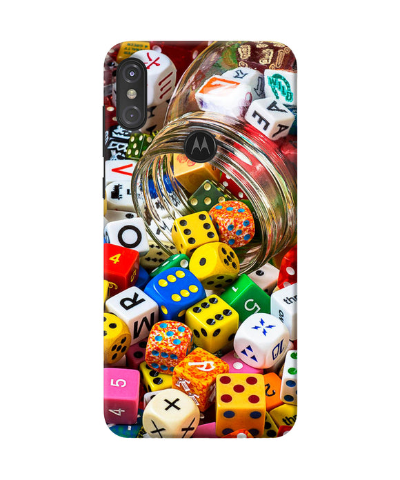 Colorful Dice Moto One Power Back Cover