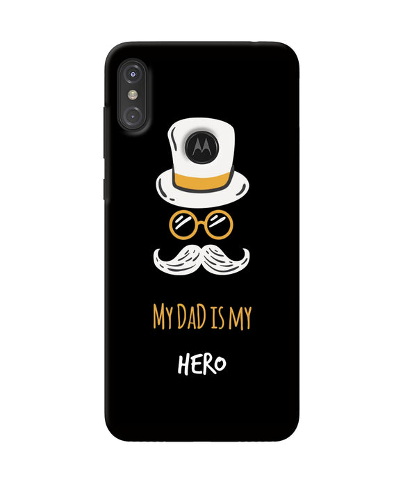 My Dad Is My Hero Moto One Power Back Cover