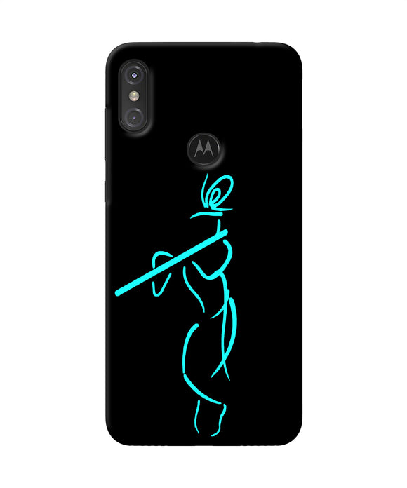 Lord Krishna Sketch Moto One Power Back Cover