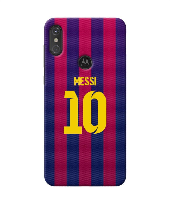 Messi 10 Tshirt Moto One Power Back Cover