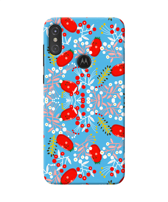 Small Red Animation Pattern Moto One Power Back Cover