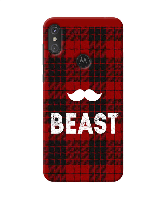 Beast Red Square Moto One Power Back Cover
