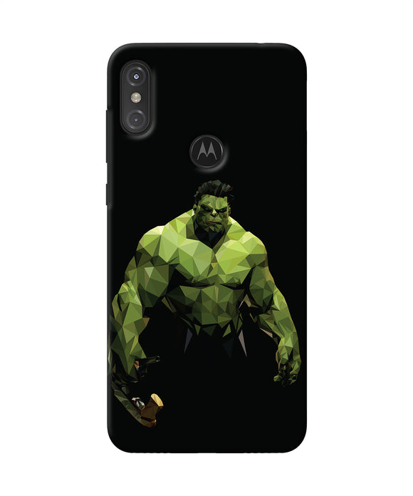 Abstract Hulk Buster Moto One Power Back Cover