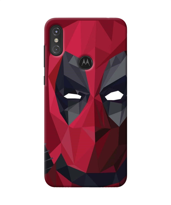 Abstract Deadpool Mask Moto One Power Back Cover