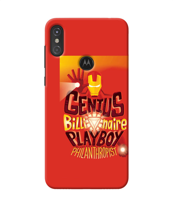 Ironman Quote Moto One Power Back Cover