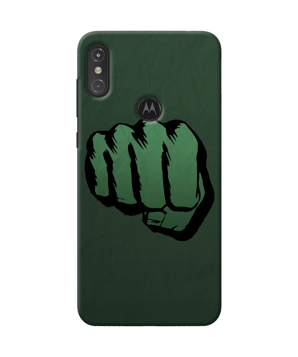Hulk Smash Logo Moto One Power Back Cover