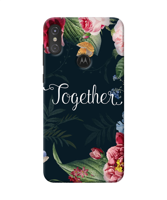Together Flower Moto One Power Back Cover