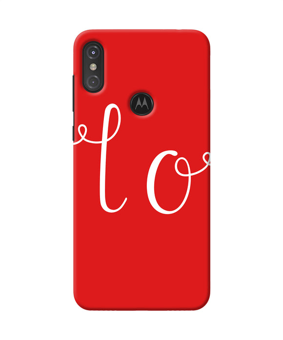 Love One Moto One Power Back Cover