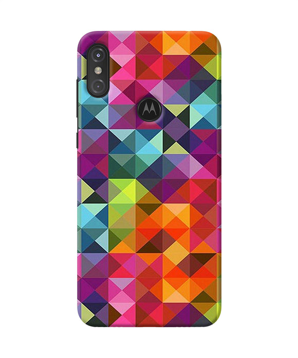 Abstract Triangle Pattern Moto One Power Back Cover