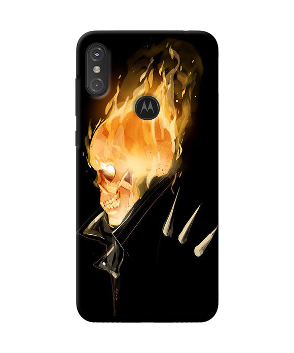 Burning Ghost Rider Moto One Power Back Cover