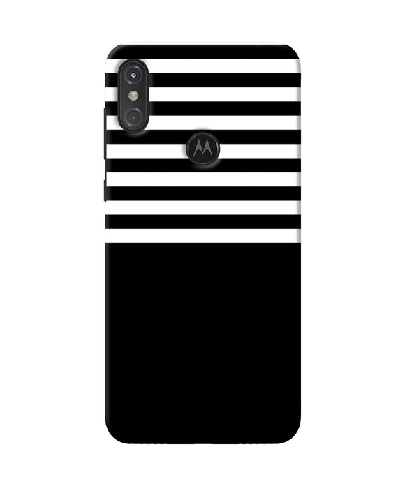 Black And White Print Moto One Power Back Cover