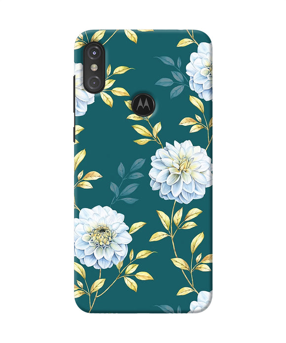 Flower Canvas Moto One Power Back Cover