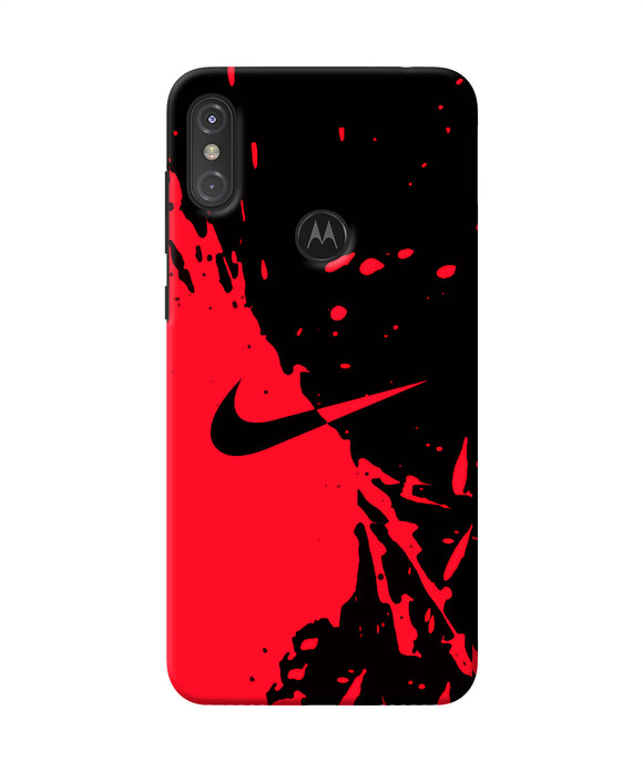 Nike Red Black Poster Moto One Power Back Cover