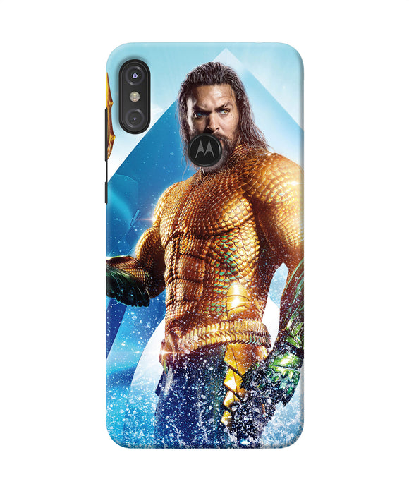Aquaman Water Poster Moto One Power Back Cover