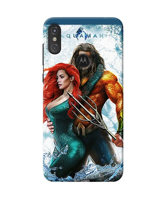 Aquaman Couple Water Moto One Power Back Cover