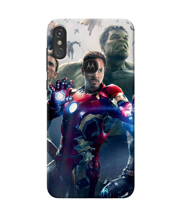 Avengers Space Poster Moto One Power Back Cover