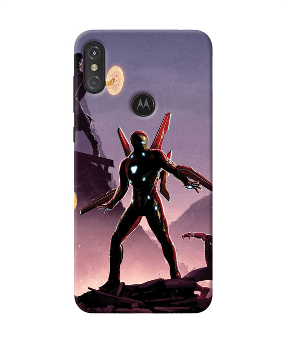 Ironman On Planet Moto One Power Back Cover