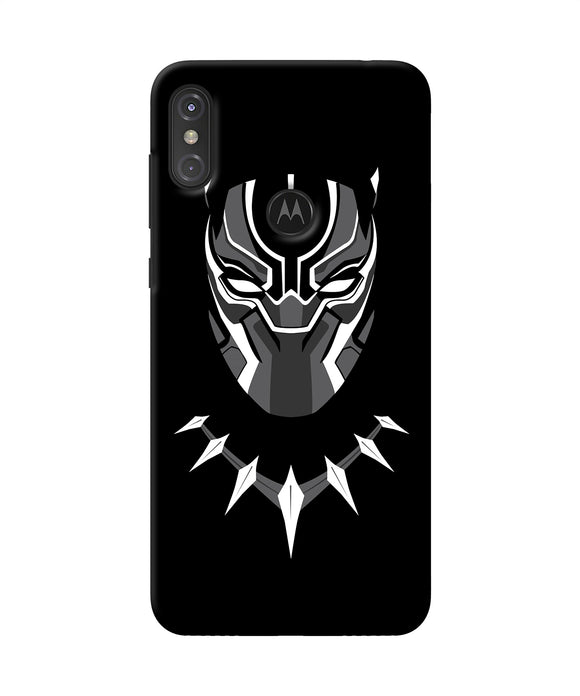 Black Penthon Cartoon Moto One Power Back Cover