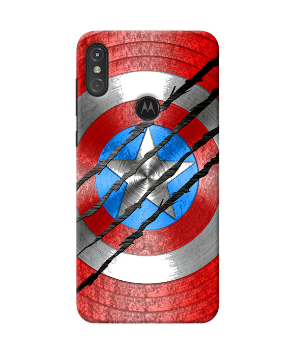 Scratch On Shield Moto One Power Back Cover