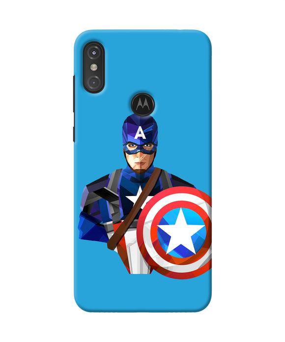 Captain America Character Moto One Power Back Cover
