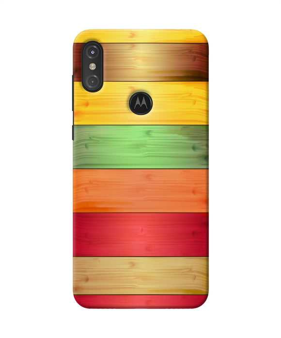 Wooden Colors Moto One Power Back Cover