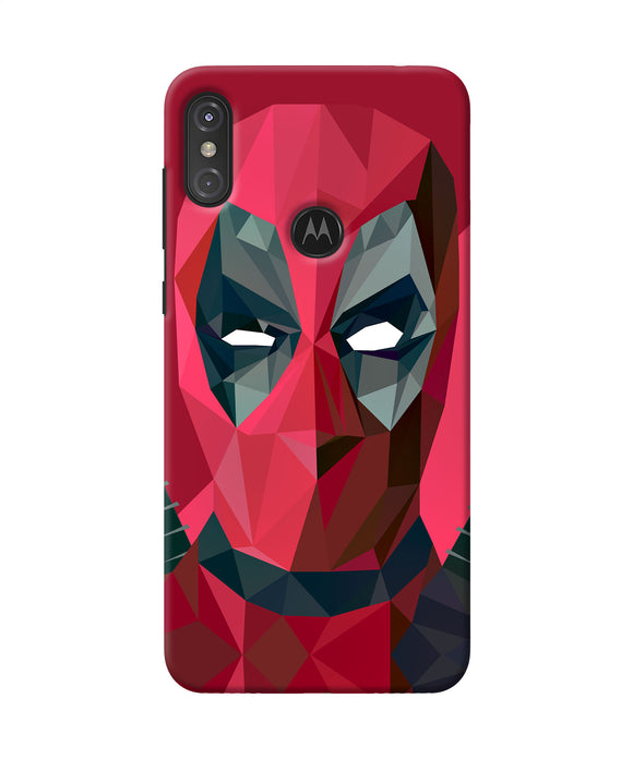 Abstract Deadpool Full Mask Moto One Power Back Cover