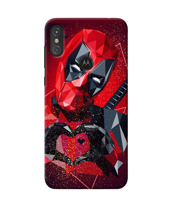 Deadpool Love Moto One Power Back Cover