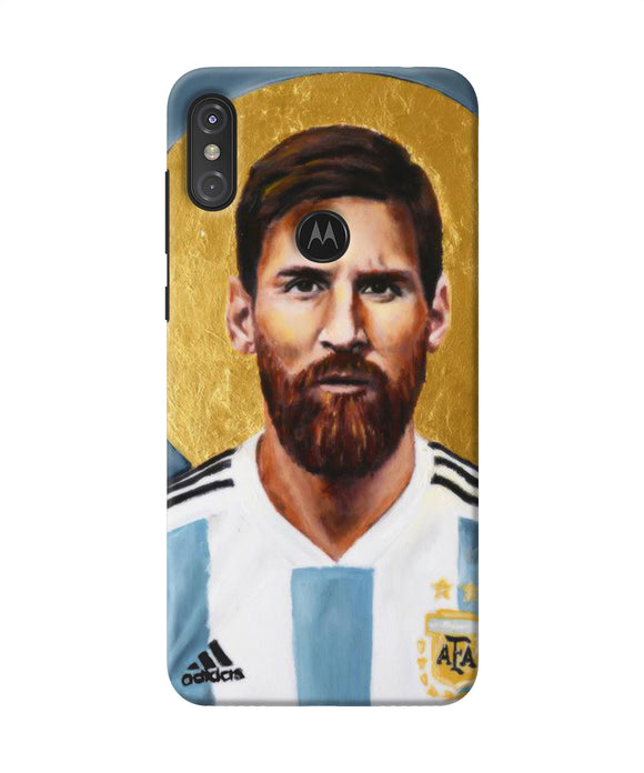 Messi Face Moto One Power Back Cover