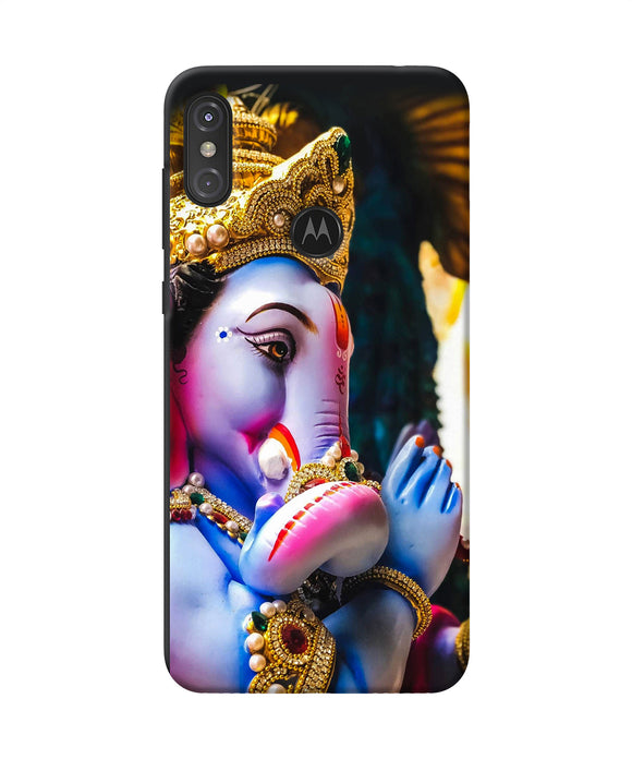 Lord Ganesh Statue Moto One Power Back Cover