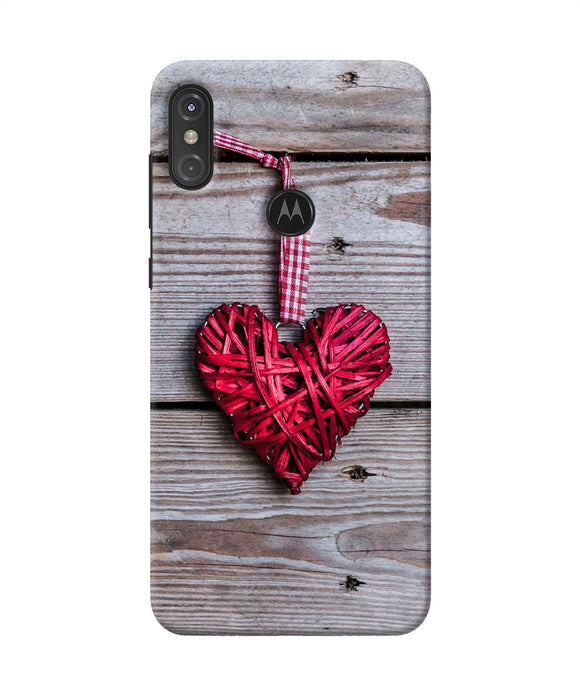 Lace Heart Moto One Power Back Cover