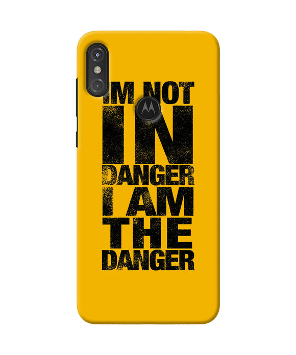 Im Not In Danger Quote Moto One Power Back Cover