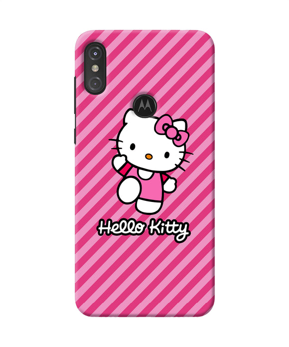 Hello Kitty Pink Moto One Power Back Cover