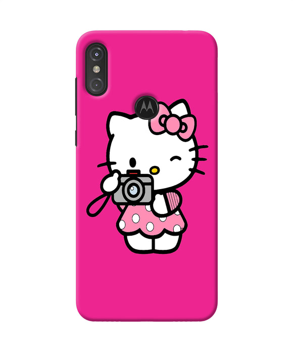 Hello Kitty Cam Pink Moto One Power Back Cover