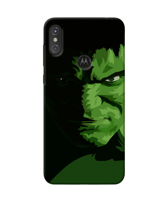 Hulk Green Painting Moto One Power Back Cover